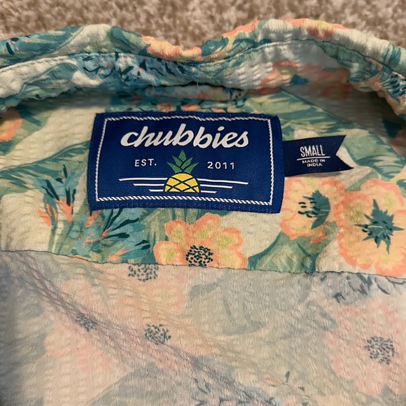 Chubbies “The Secret Gardens” Full button Seersucker Shirt - Picture 3 of 3